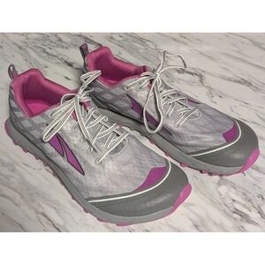 Altra Superior 2.0 Pink Berry Gray Trail Running Shoes A2652-1 Women's Size 12